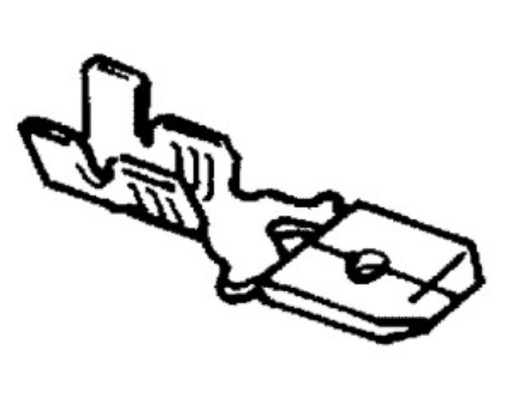 [BP1106] Male terminal 2,8mm / 0,3-1,0mm2 cab.