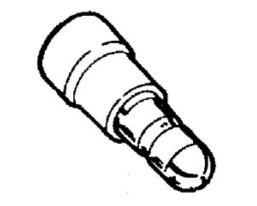 [BP1164] Male terminal 4mm / 0,25-1,5mm2 - red
