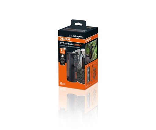 [OTIR2000] OSRAM rechargeable tyre inflator