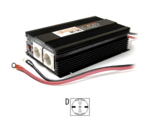 [A-SP1000-12V(D)] DC-AC Power Inverter 12V/230V 1000W (D)
