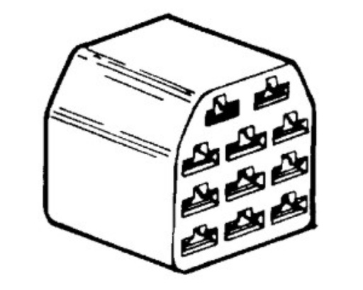 [BP12125] Terminal cover 6,3mm -11 way