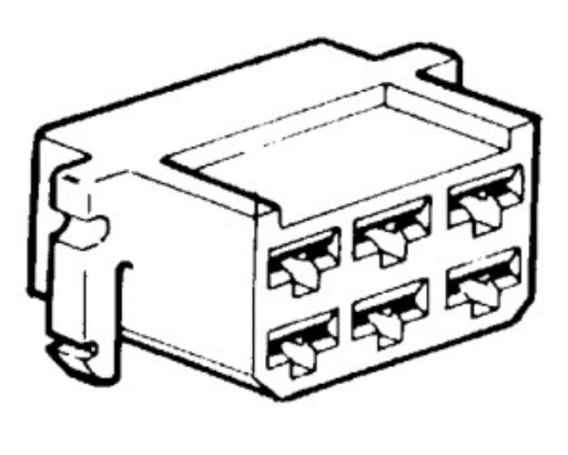 [BP1295] Terminal cover 6,3mm - 6 way