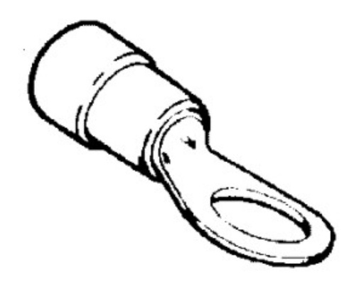 [BP1185] Očko 8mm 1,5-2,5mm2 modré 