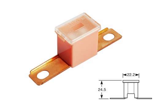 [ELFJ30ST] PAL fuses -male short leg 30A