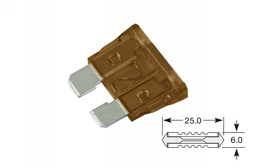 [LFB7.5] Standard blade fuses 7,5A Lucas