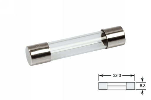 [ELFSF1] Glass fuses 6,3x32-1A