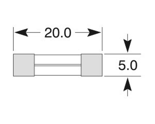 [ELFSF2S] Glass fuses 5x20-2A