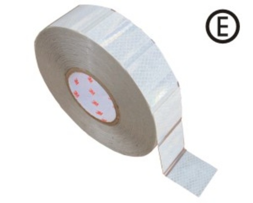 [A-RP4] REFLECTIVE TAPE 3M UNI 997-10S ECE 104,CURTAINSIDER,WHITE