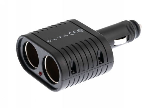 [A-LK330] Cigarette lighter adaptor-2 way,8A fuse
