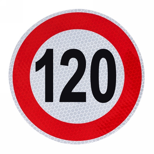 [A-VM200-120] Samolepka konštrukčnej rýchlosti 120 priemer 200mm 