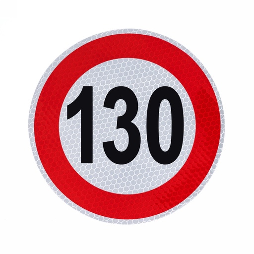 [A-VM150-130] Samolepka konštrukčnej rýchlosti 130 priemer 150mm 