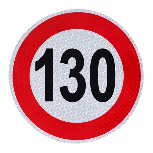 [A-VM200-130] Samolepka konštrukčnej rýchlosti 130 priemer 200mm 