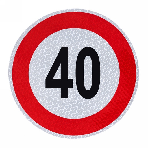 [A-VM200-40] Speed limit Sign 40, diameter: 200mm