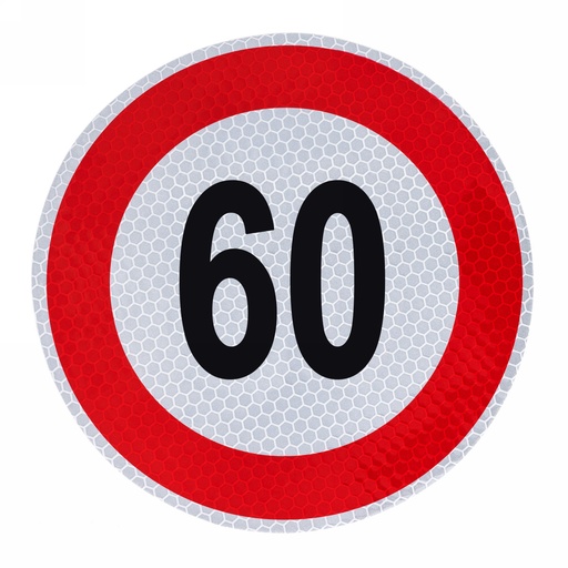 [A-VM200-60] Speed limit Sign 60, diameter: 200mm