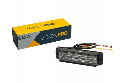 [EB8011] Svetlo pozičné Strobo 6LED x 3W/18W 12V-24V ECE R10+R65 modré 