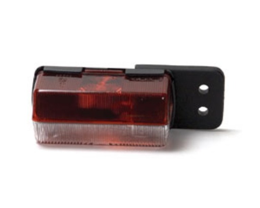 [A-FI57020] Pos.lamp 40x90x37 w.flat bracket re/wh