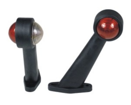[A-F104P] Position lamp wh./red straight arm,long