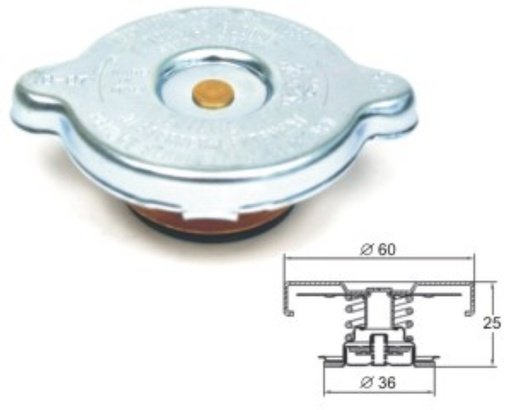 [BP5077] Radiator cap 50kPa Liaz,Avia