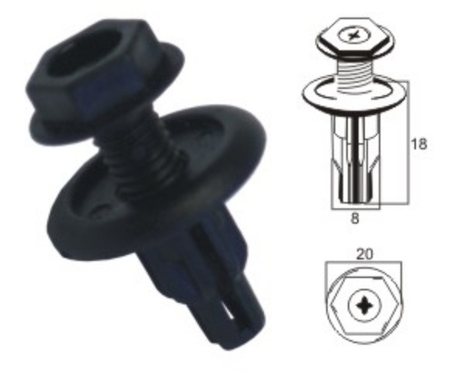 [K068] Plastic clip K068