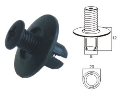 [K007] Plastic clip K007