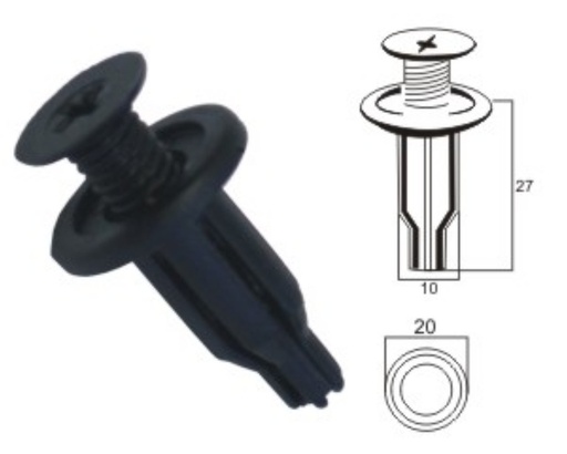 [K054] Plastic clip K054