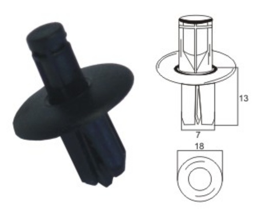 [K033] Plastic clip K033