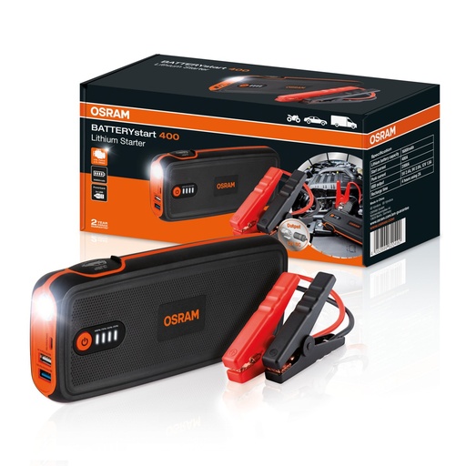 [OBSL400] Štartovací zdroj batérie 12V 8,0L Lithium Starter Powerbank